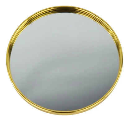 Bandeja Espelhada Plt Dourada Red 22.5cm Ub10276