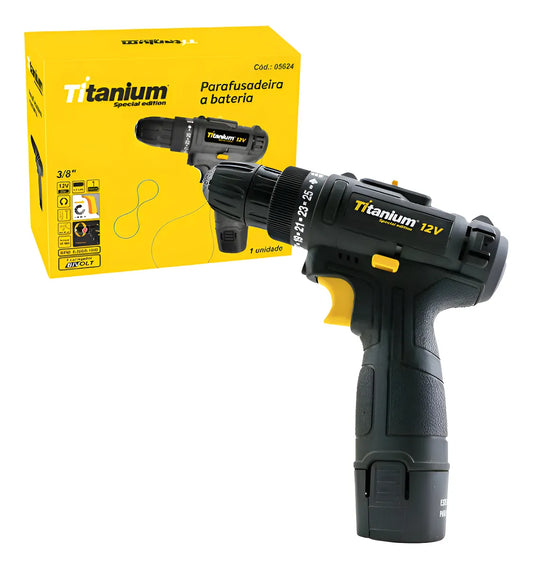 Parafusadeira À Bateria 12v Special Edition 3/8'' - Titanium 12v Amarelo