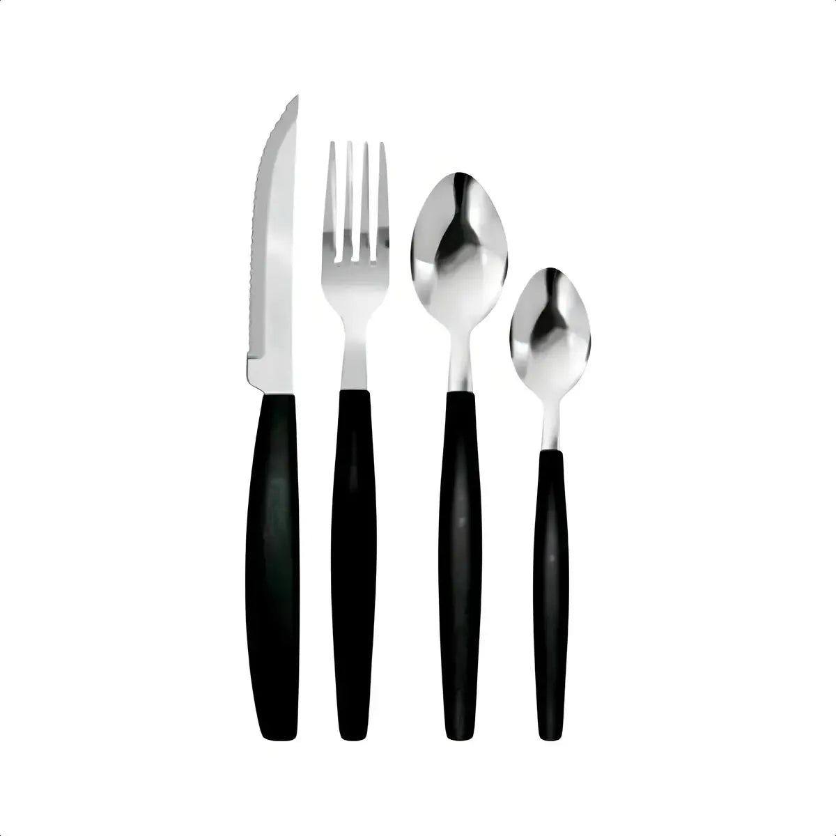 Faqueiro Florenza 25 Peças Preto