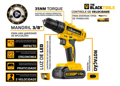 Parafusadeira furadeira bivolt c acess