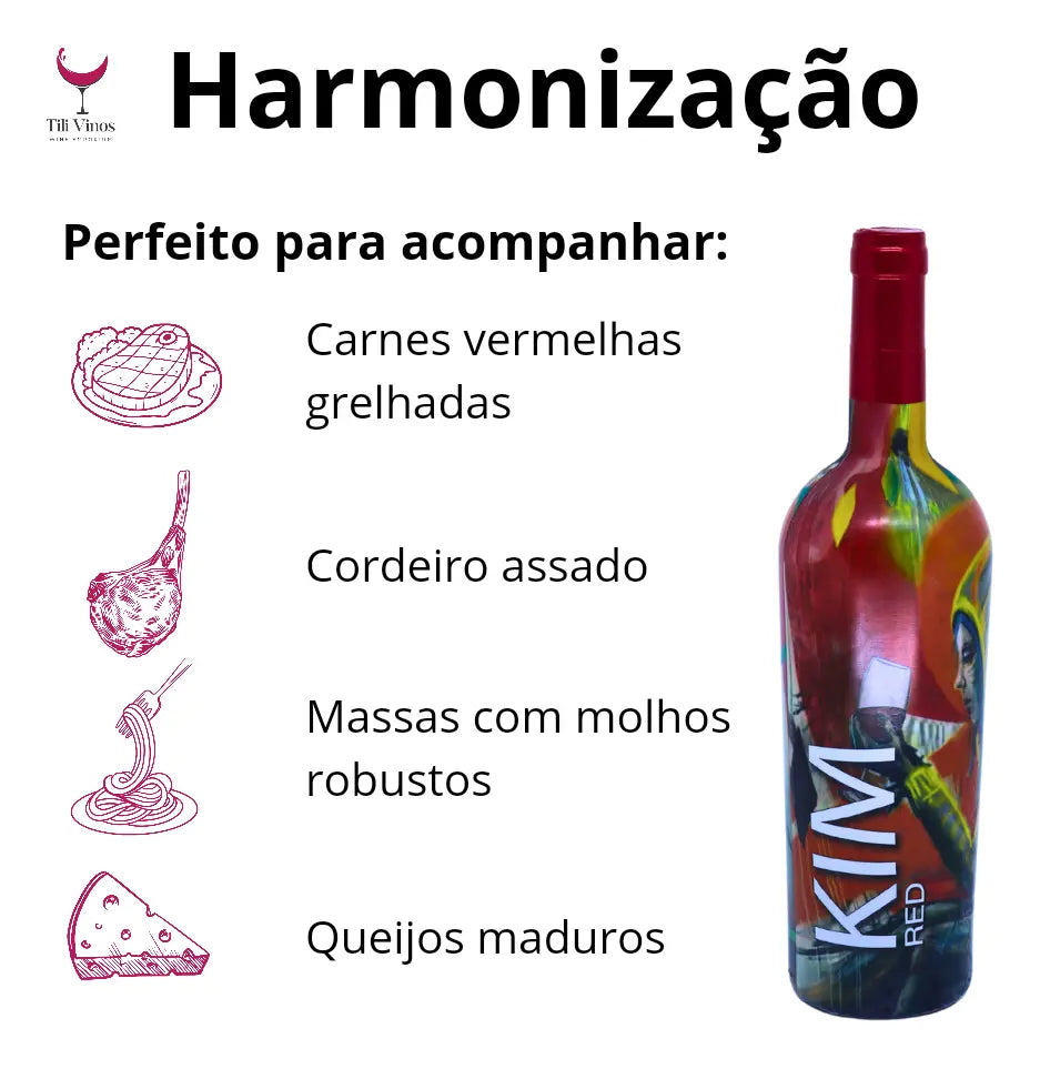 Vinho Tinto Seco Camernere Kim Red Gran Reserva 750ml