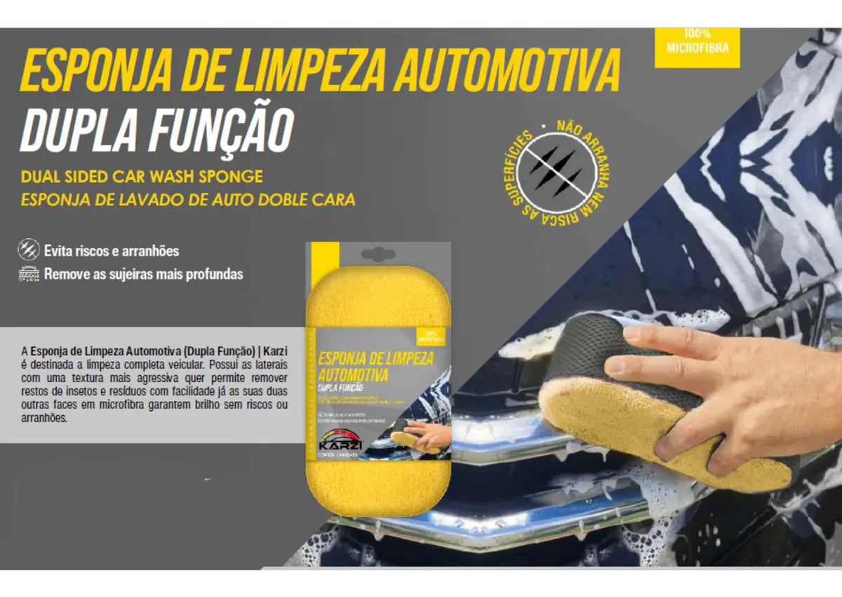 Esponja de Limpeza Automotiva
