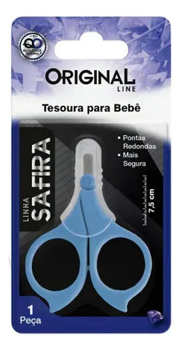 Tesoura Baby Basic Azul Original