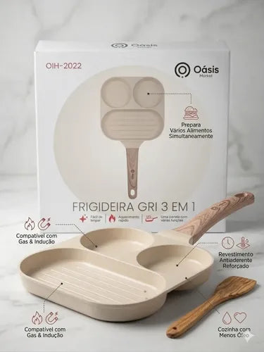 Frigideira Antiaderente Com 3 Divisoris: Oih-2022