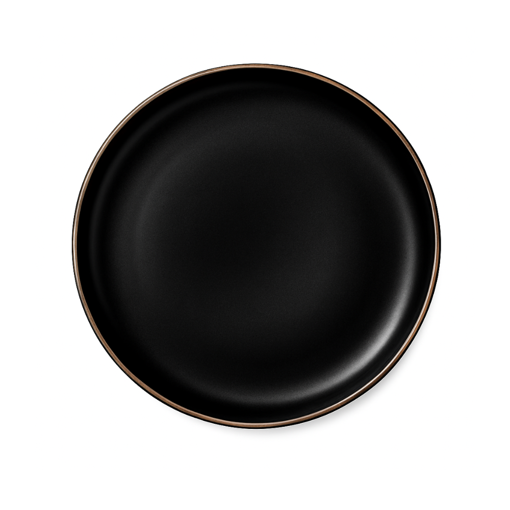 Prato Raso Ceramica Orion Preto 27CM