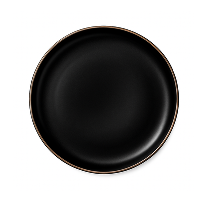 Prato Raso Ceramica Orion Preto 27CM