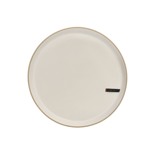 Prato Sobremesa Ceramica Orion Branco 20,5CM