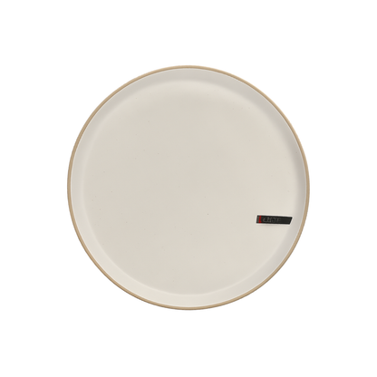 Prato Sobremesa Ceramica Orion Branco 20,5CM