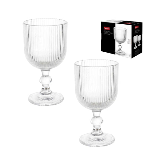 CJ 2 Taças Para Vinho Vidro Bliss Transparente 255ML