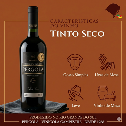 Vinho Pérgola Tinto Seco 750 ml