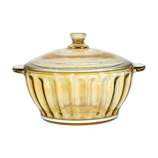 Tigela com tampa Ambar 1lt redondo