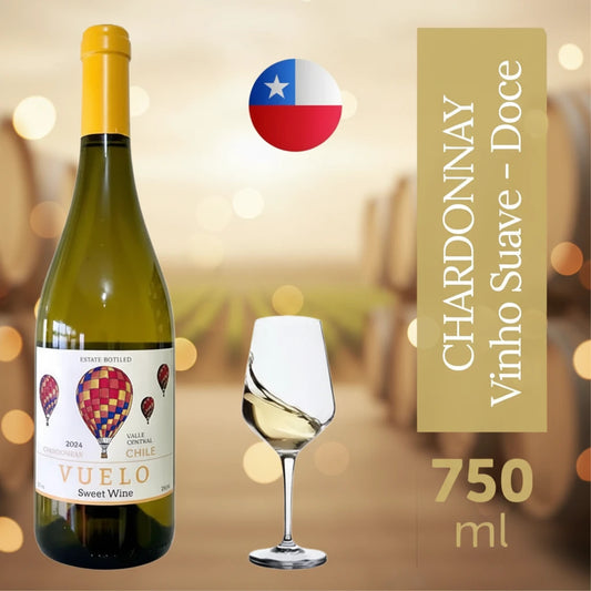 Vinho Fino Branco Doce Vuelo 750ml Chardonnay