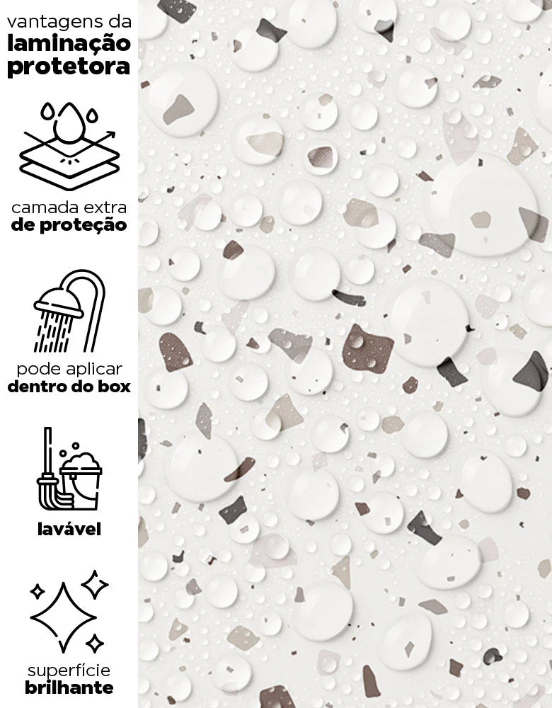 Papel de Parede Vinil Graneliti Autocolante 5MX45CM.