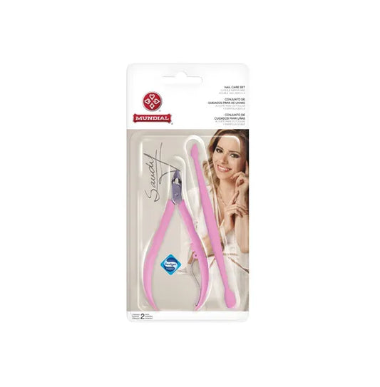 Alicate De Cuticula Mundial Sandy + Espatula, alicate, alicate de unha, cortador de unha, alicate de cutícula