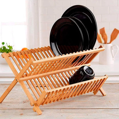 Escorredor De Louça 43x34 Bambu Utensilio De Cozinha