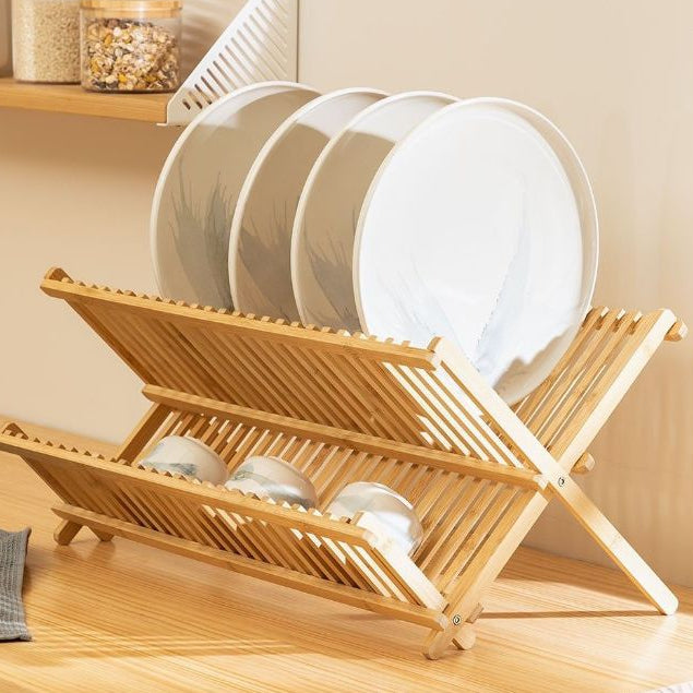 Escorredor De Louça 43x34 Bambu Utensilio De Cozinha