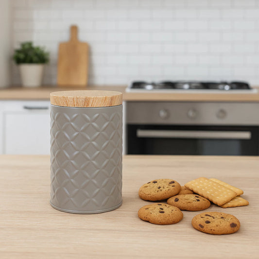 Lata organizadora cinza 11.8X7.5CM