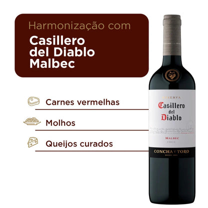 Casillero del Diablo Vinho Tinto Chileno Malbec 750 ml