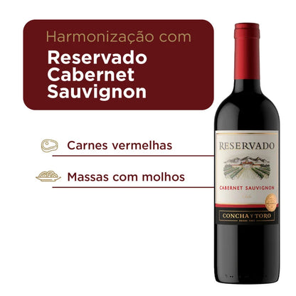 Concha y Toro Vinho Tinto Chileno Reservado Cabernet Sauvignon 750 ml