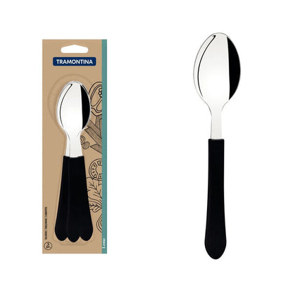 Colher de Mesa Tramontina Leme preto C/3 und