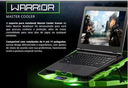 Warrior Zelda Cooler Gamer Com Led Verde