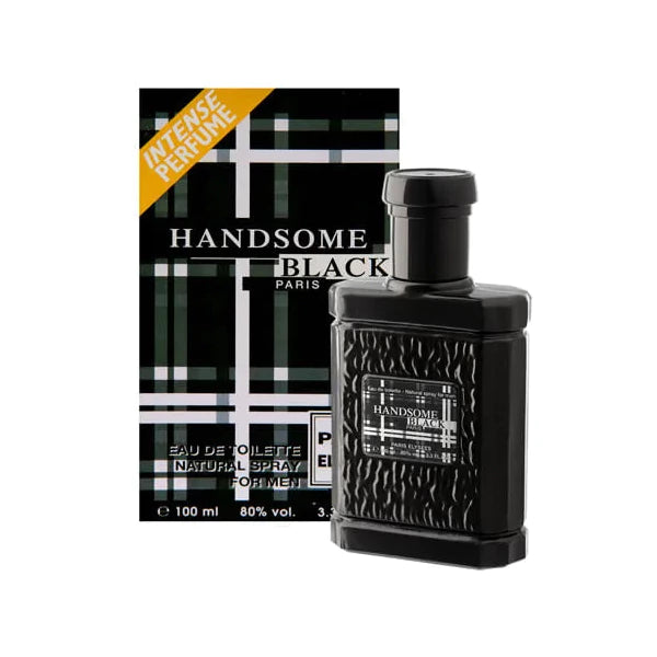 Handsome Black Eau De Toilette Perfume Masculino Paris Elysees 100ml