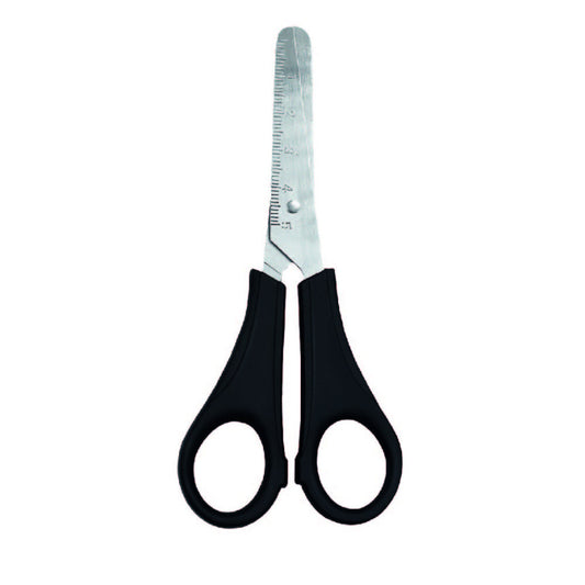 Tesoura escolar 13cm cabo preto