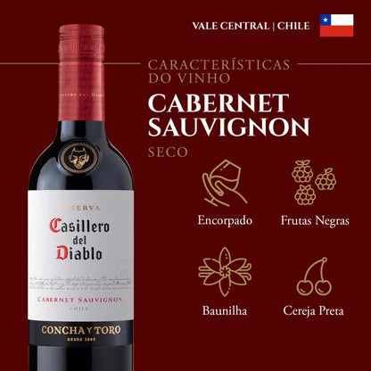 Vinho Chileno Casillero Del Diablo Cabernet Sauvignon 375ML