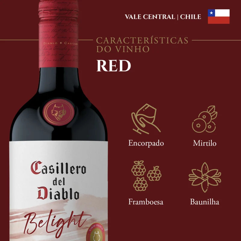 Vinho Chileno Casillero Del Diablo Reserva Belight - Tinto